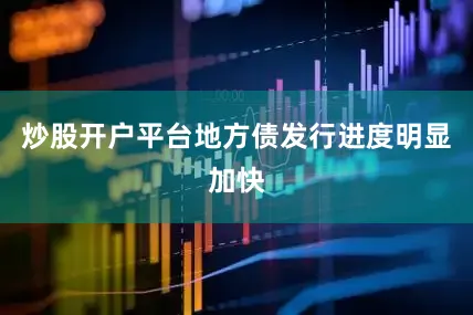 炒股开户平台地方债发行进度明显加快