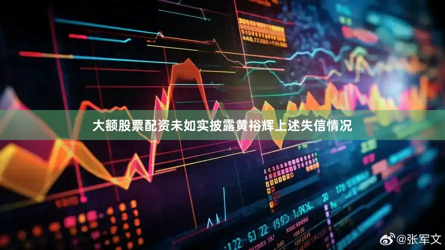 大额股票配资未如实披露黄裕辉上述失信情况